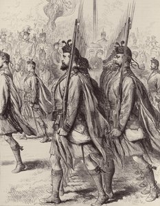伦敦苏格兰志愿者，来自伦敦新闻画报，1881年9月7日 作者 英语学校